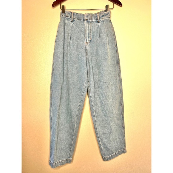 BDG Urban Outfitters Denim - BDG Urban Outfitters Drew Light  Baggy‎ Pleated High Waisted Jeans Women's L32